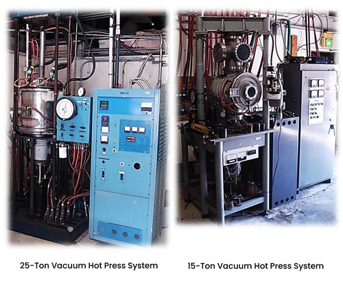 Hi-Z's 25 and 15 ton vacuum presses